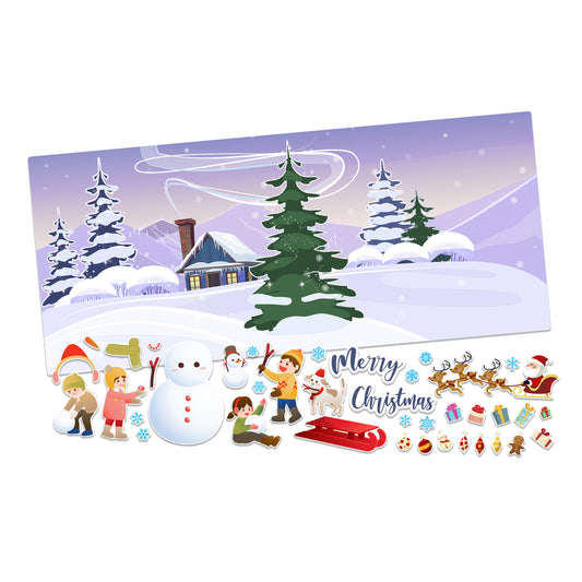 聖誕雪地貼紙套裝 Merry Christmas Stickers (LONG-FT999-D)