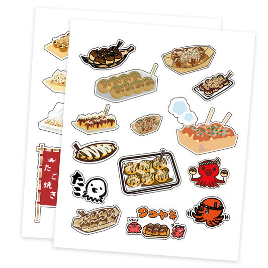 日式 章魚燒 食品系列貼紙