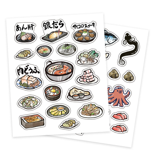 日本海鮮 魚類 食品系列貼紙