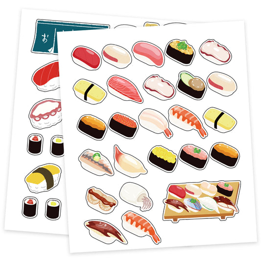 日本壽司店 食品系列貼紙