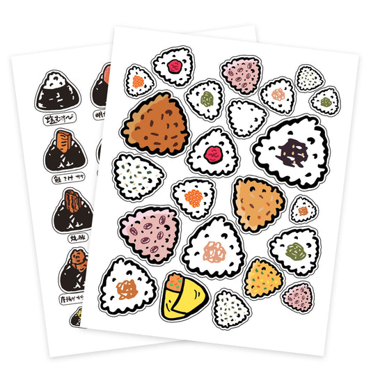 日本飯糰 燒飯團 食品系列貼紙