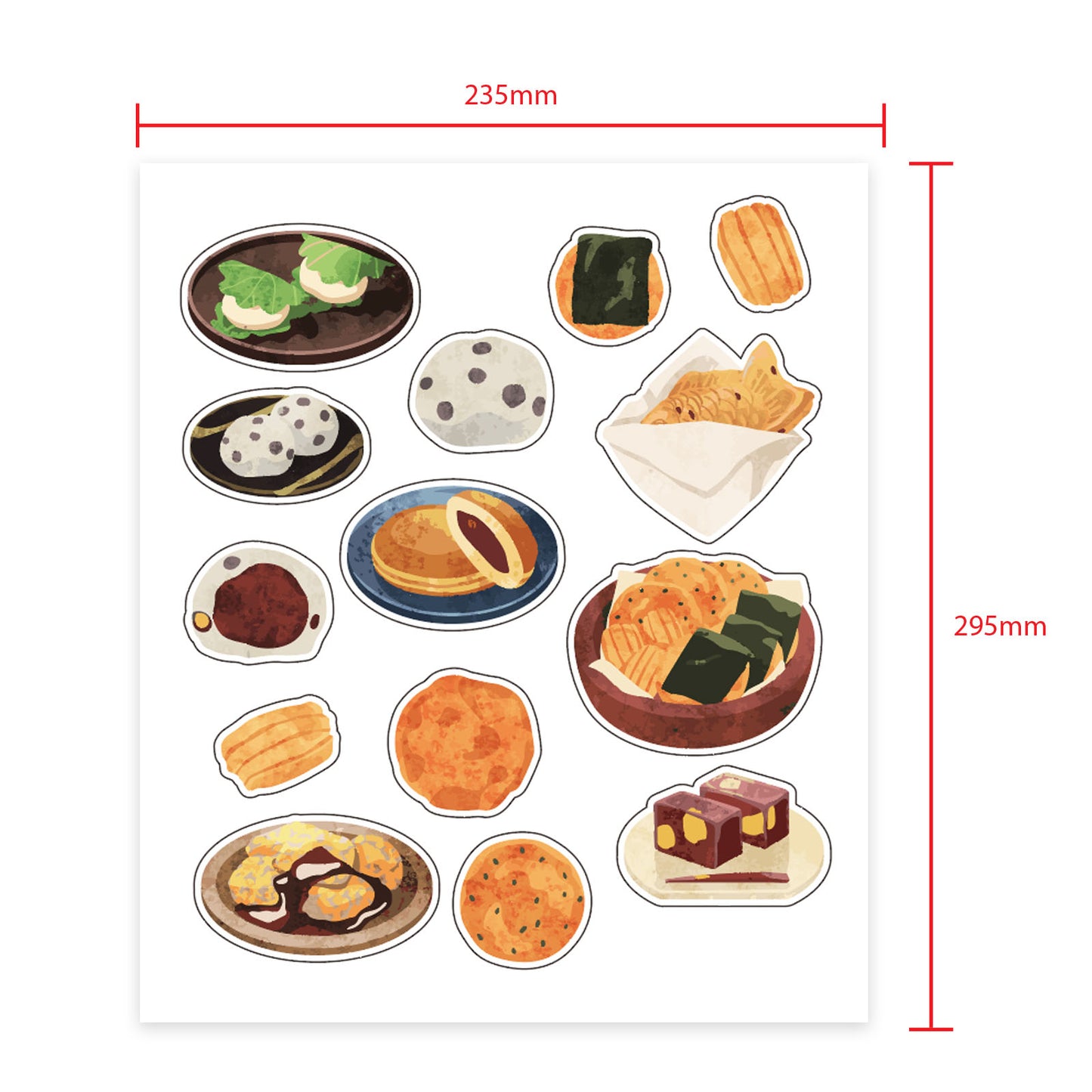 日式 章魚燒 食品系列貼紙